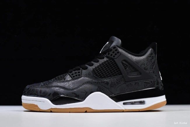 jordan 1761 ci1184- air 4 black TopPick laser 0115